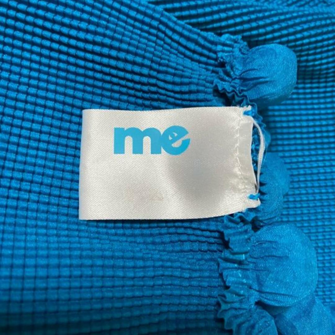 me(ミー/イッセイミヤケ) ストール(ショール) - ブルー プリーツ ポリエステル レディースのファッション小物(マフラー/ショール)の商品写真