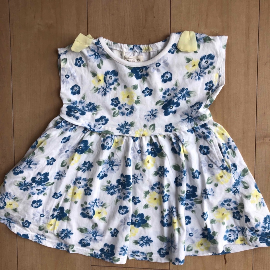 ベビーキッズ　ワンピース　パンツ 3点 キッズ/ベビー/マタニティのキッズ服女の子用(90cm~)(ワンピース)の商品写真