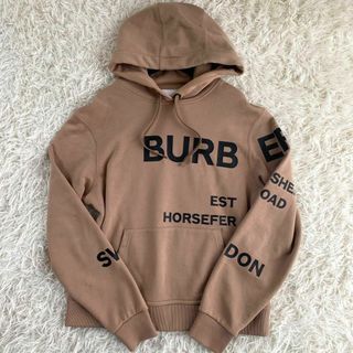 バーバリー(BURBERRY)の美品　現行　バーバリー　ホースフェリー　パーカー　ロゴ　キャメル　S M(パーカー)