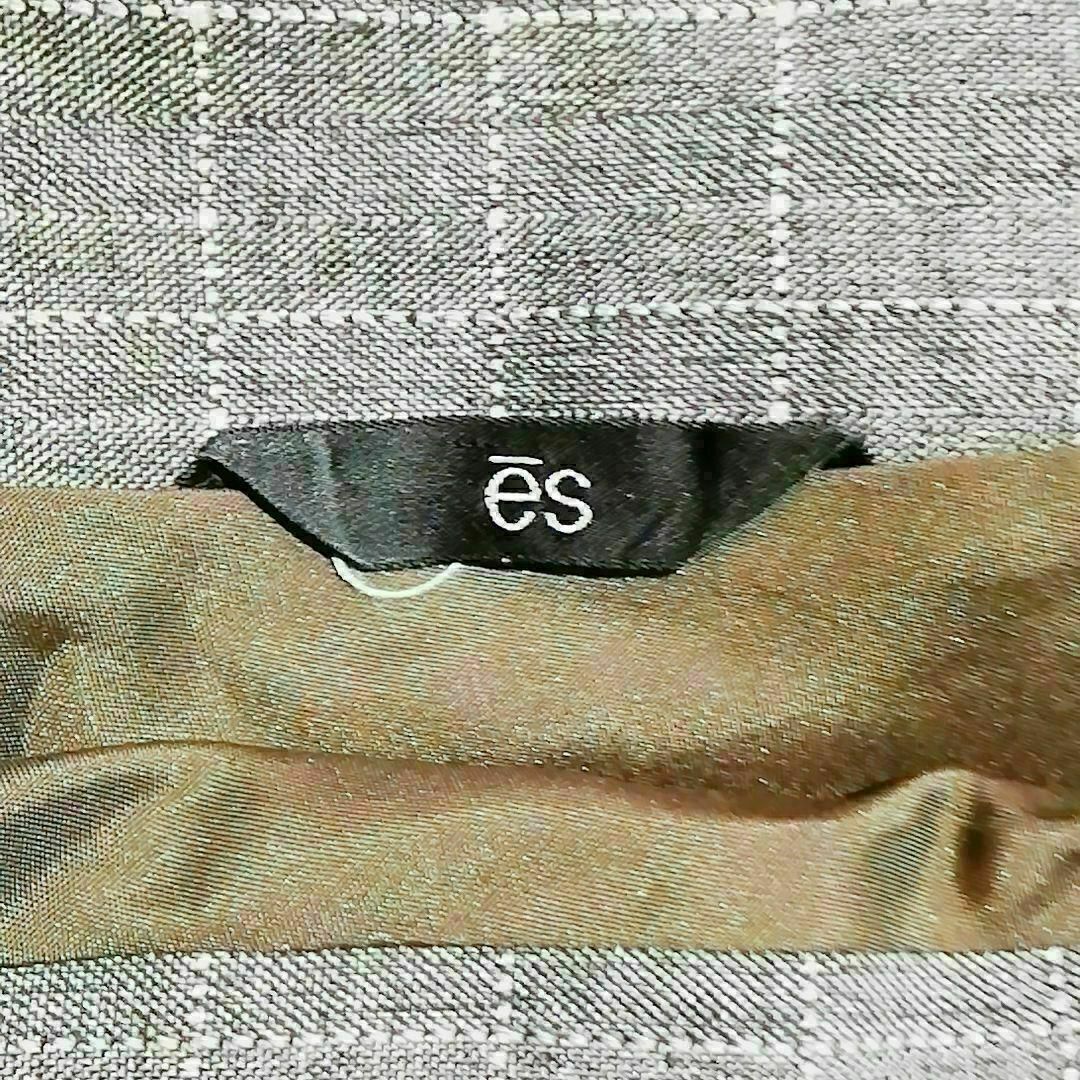 ES(エス)のes 極上美品　ひざ丈スカート　ブラウン系　Mサイズ　チェック柄系 レディースのスカート(ひざ丈スカート)の商品写真