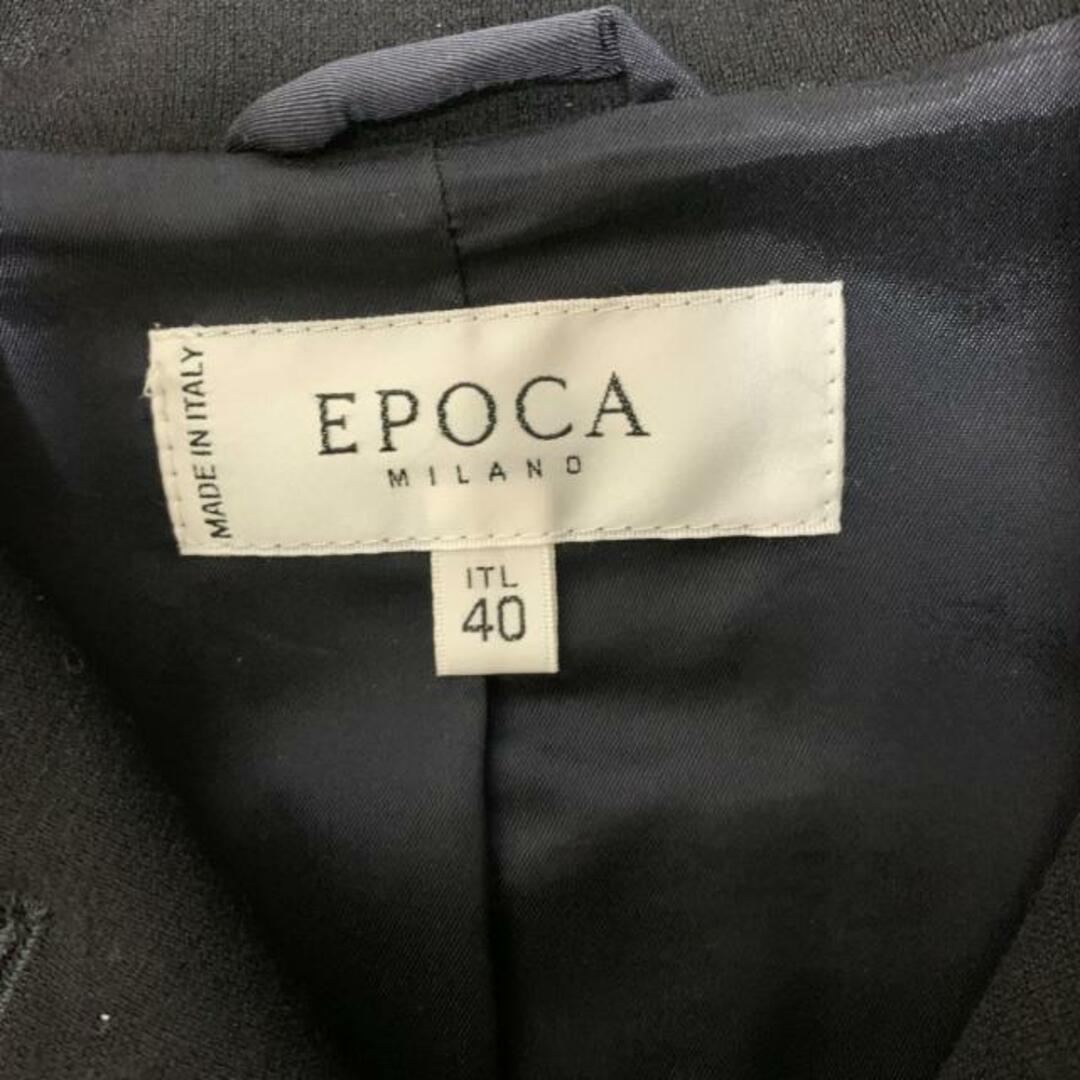 EPOCA(エポカ)のEPOCA(エポカ) ジャケット サイズ46 XL レディース 黒 肩パッド ウール×化学繊維 レディースのジャケット/アウター(その他)の商品写真