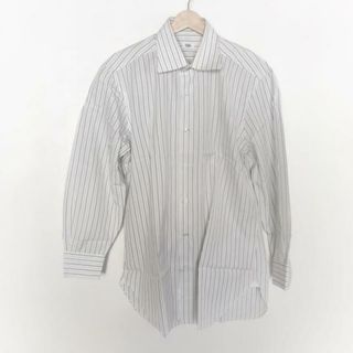 バルバ(BARBA)のBARBA(バルバ) 長袖シャツ サイズ41 メンズ - 白×ダークグレー ストライプ(シャツ)