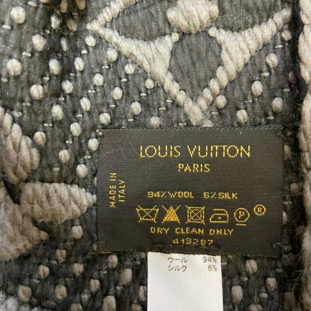 LOUIS VUITTON(ルイヴィトン)のLOUIS VUITTON(ルイヴィトン) マフラー エシャルプロゴマニア M72242 ヴェローヌ ウール94％、シルク6％ レディースのファッション小物(マフラー/ショール)の商品写真