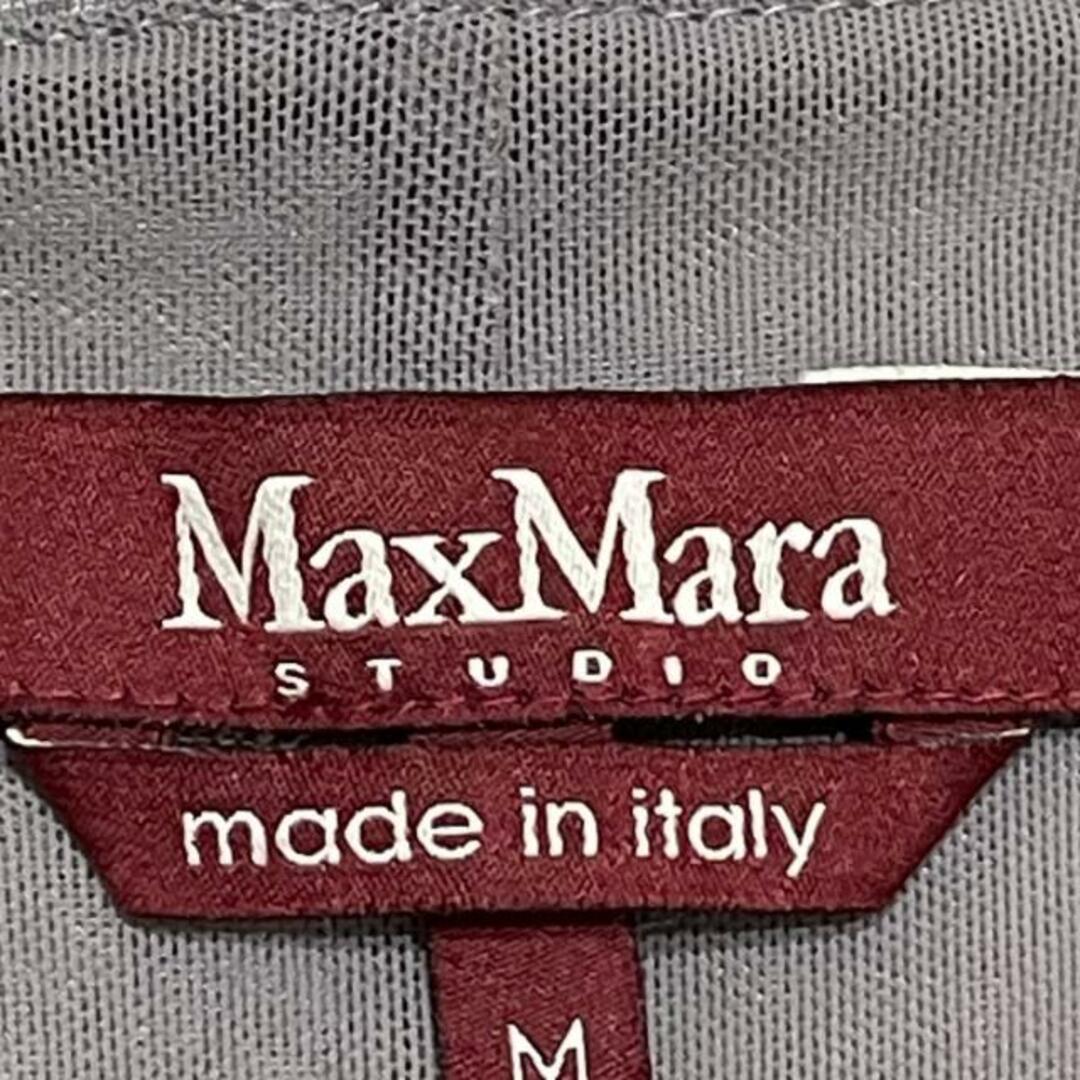 Max Mara STUDIO(マックスマーラスタジオ) ワンピース サイズM レディース - グレー×ダークグレー その他 襟/半袖/ひざ丈/プリーツ レディースのワンピース(その他)の商品写真