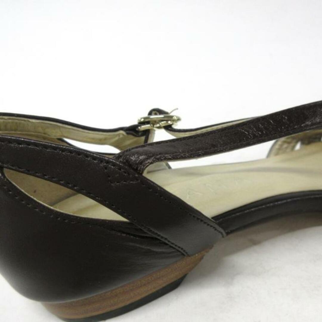 DIANA(ダイアナ)のDIANA(ダイアナ) サンダル 24 レディース - ダークブラウン レザー レディースの靴/シューズ(サンダル)の商品写真