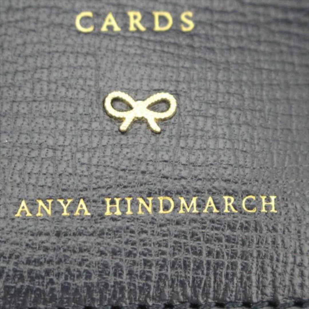 ANYA HINDMARCH(アニヤハインドマーチ)のAnya Hindmarch(アニヤハインドマーチ) ショルダーバッグ美品  - ダークネイビー×ベージュ×マルチ 型押し加工/タッセル/ミニバッグ レザー×ハラコ レディースのバッグ(ショルダーバッグ)の商品写真