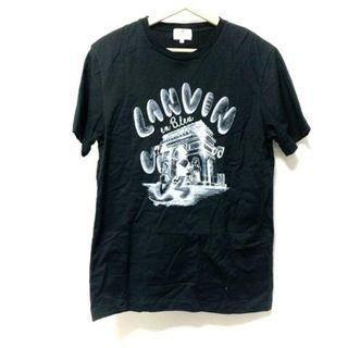 ランバンオンブルー(LANVIN en Bleu)のLANVIN en Bleu(ランバンオンブルー) 半袖Tシャツ サイズ48 XL メンズ美品  黒×グレー(Tシャツ/カットソー(半袖/袖なし))