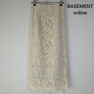 BASEMENT online　レースタイトスカート