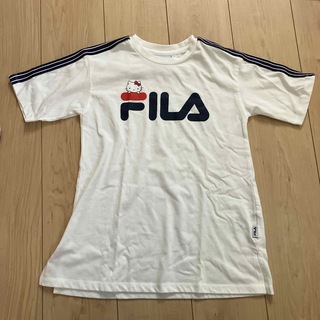 フィラ(FILA)の【サイズ110】FILA×ハローキティ　Tシャツワンピース(Tシャツ/カットソー)