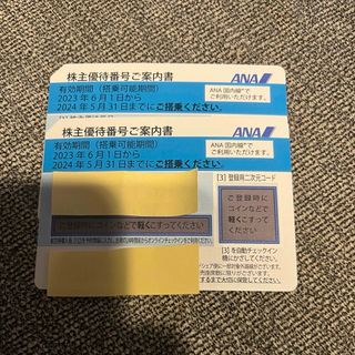 エーエヌエー(ゼンニッポンクウユ)(ANA(全日本空輸))のANA  株主優待　2枚(航空券)