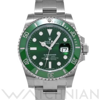 ロレックス(ROLEX)の中古 ロレックス ROLEX 116610LV ランダムシリアル グリーン メンズ 腕時計(腕時計(アナログ))