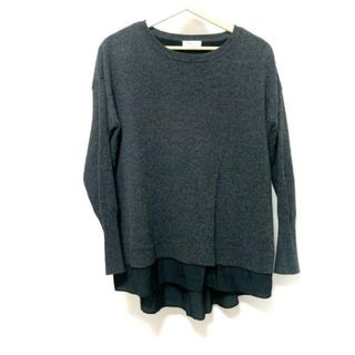 VINCE(ヴィンス) 長袖カットソー サイズXS美品  - ダークグレー×黒 冬/長袖