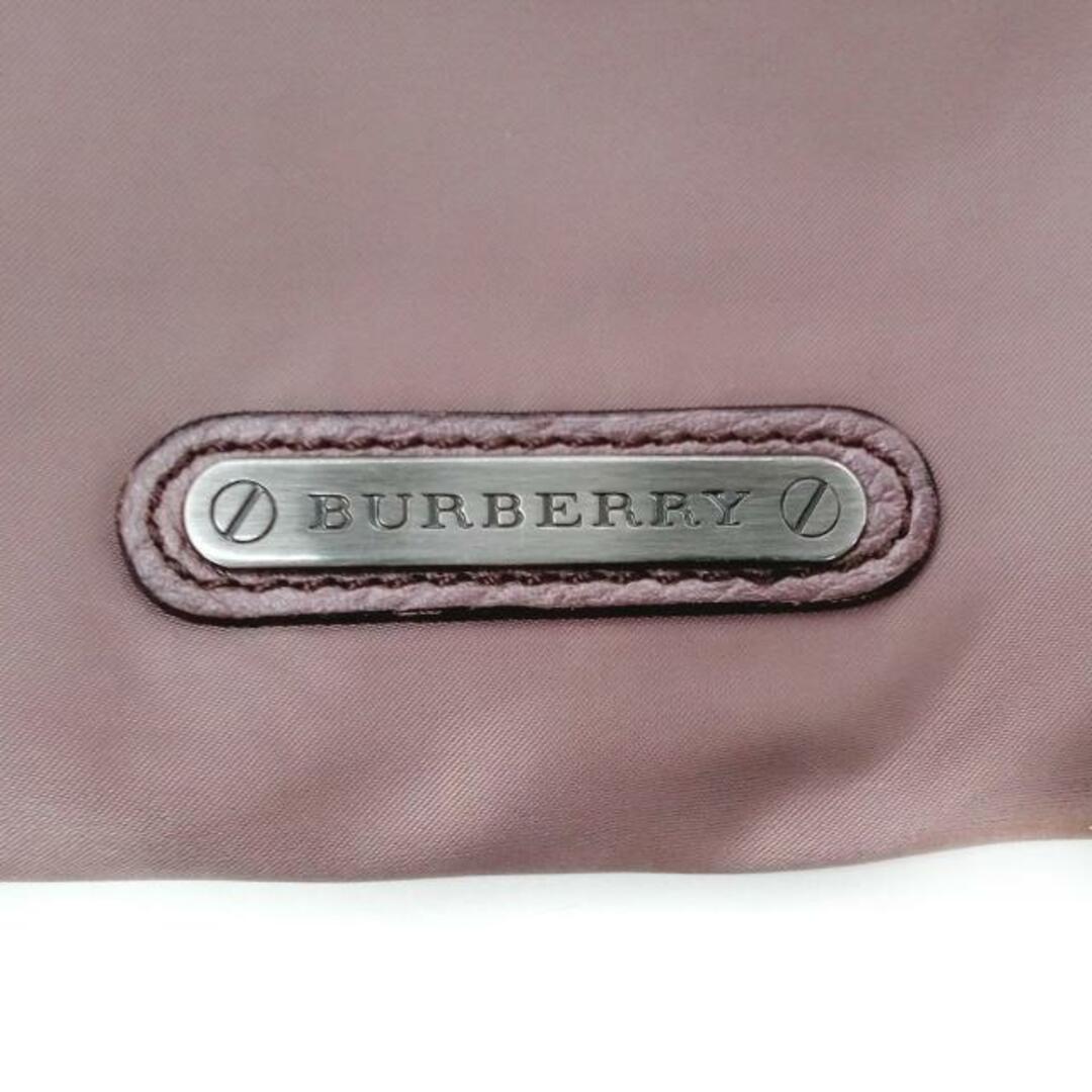 BURBERRY(バーバリー)のBurberry(バーバリー) ボストンバッグ - ピンクグレー チェック柄 ナイロン×レザー レディースのバッグ(ボストンバッグ)の商品写真