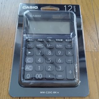 CASIO カラフル電卓 12桁 MW-C20C-BK