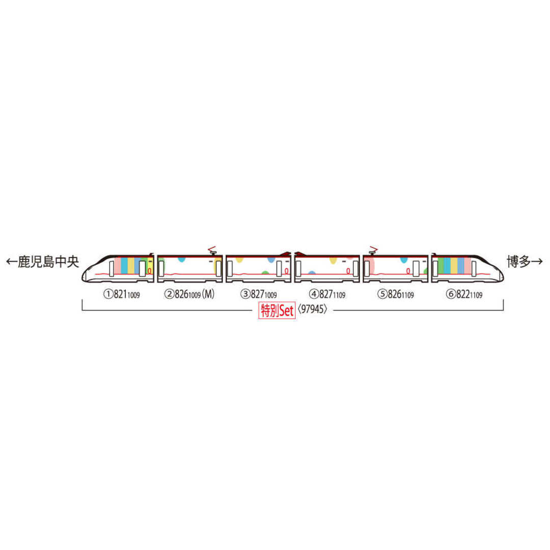 TOMIX 800-1000系 (九州 WAKU WAKU SMILE 新幹線) エンタメ/ホビーのおもちゃ/ぬいぐるみ(鉄道模型)の商品写真