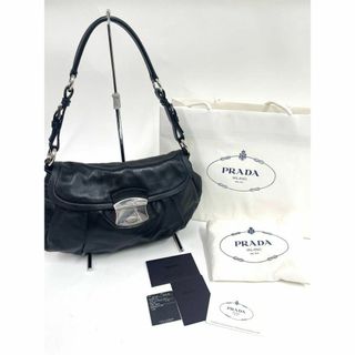 プラダ(PRADA)のPRADA プラダ レザー ショルダーバッグ 2211B BR2759 ブラック(ショルダーバッグ)