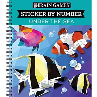 Brain Games - Sticker by Number: Under the Sea (28 Images to Sticker)／Publications International Ltd(その他)