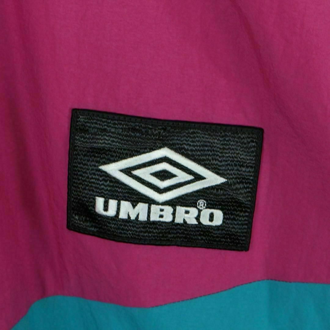 UMBRO(アンブロ)の【希少】アンブロ ナイロンジャケット M テープロゴ 切り替え 一点物 入手困難 メンズのジャケット/アウター(ナイロンジャケット)の商品写真