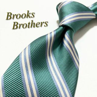 ブルックスブラザース(Brooks Brothers)の【美品】ブルックスブラザーズ ネクタイ リバースストライプ柄 シルク アメリカ製(ネクタイ)