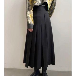 アメリヴィンテージ(Ameri VINTAGE)のAMERI UND CUT OFF PLEATS SKIRT(ロングスカート)