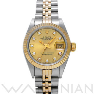 ロレックス(ROLEX)の中古 ロレックス ROLEX 69173G X番台(1991年頃製造) シャンパン /ダイヤモンド レディース 腕時計(腕時計)
