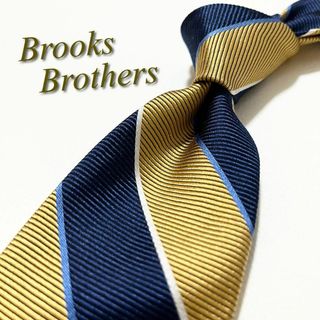 Brooks Brothers - 【美品】ブルックスブラザーズ ネクタイ リバースストライプ柄 シルク アメリカ製