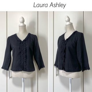 LAURA ASHLEY - 【リネン素材】Laura Ashley リネンブラウス 七分袖