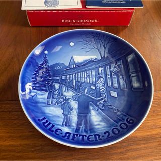 ロイヤルコペンハーゲン(ROYAL COPENHAGEN)のビングオーグレンダール　 絵皿　2006年　 クリスマスプレート(食器)