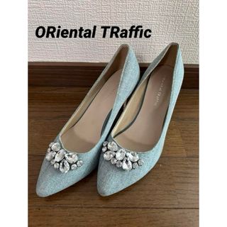 オリエンタルトラフィック(ORiental TRaffic)のORiental TRaffic ビジュー付き　パンプス　サイズ37(24cm)(ハイヒール/パンプス)