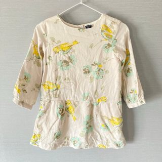 ベビーギャップ(babyGAP)のbaby GAP 95㎝　鳥柄のワンピース　 花柄  総柄(ワンピース)