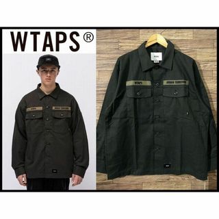 新品 WTAPS ダブルタップス 21AW BUDS ミリタリー シャツ 黒 L