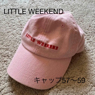 LITTLE WEEKEND ピンクキャップ(帽子)