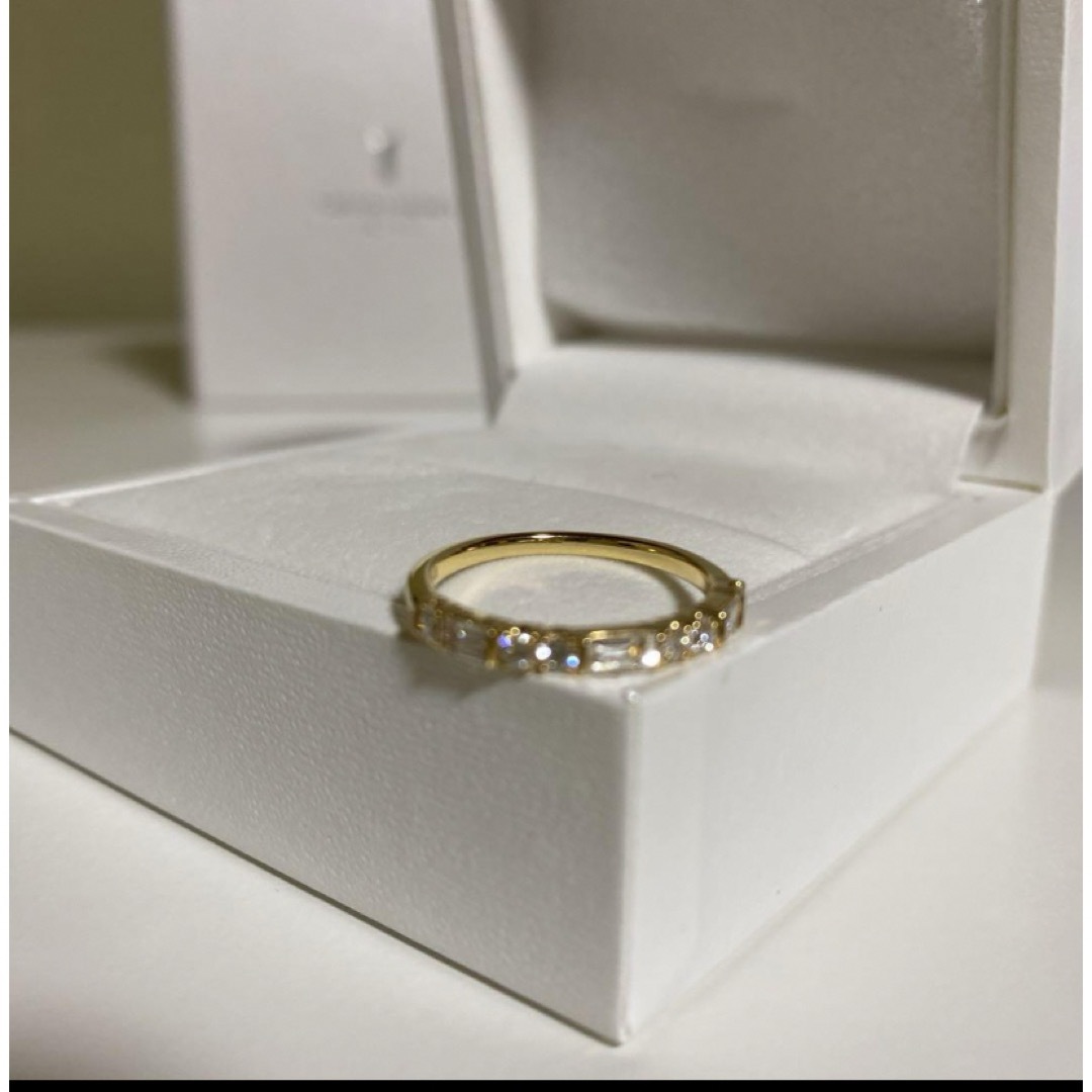 GINZA TANAKA K18 YG ダイヤモンド ハーフエタニティリング レディースのアクセサリー(リング(指輪))の商品写真