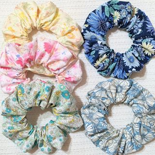 BM5個セットシュシュハンドメイド(ヘアアクセサリー)