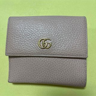 グッチ(Gucci)の【美品】GUCCI 二つ折り財布　ピンク(財布)