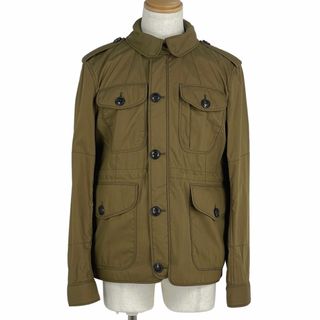 BURBERRY - バーバリー ロゴボタン ミリタリージャケット メンズ M 【中古】