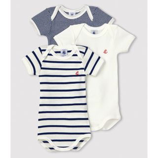 プチバトー(PETIT BATEAU)のプチバトー 18m 半袖肌着 半袖ロンパース(肌着/下着)