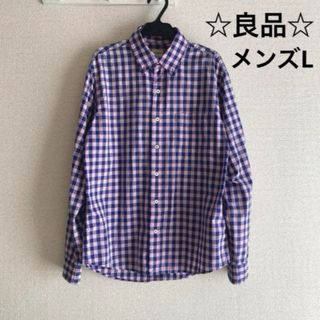 ライトオン(Right-on)の☆良品☆メンズ　長袖シャツ　ブロックチェック　Right-on(シャツ)