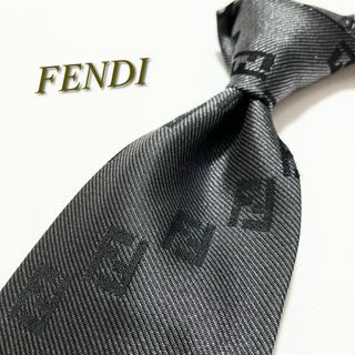 FENDI - 激レア★【極美品】フェンディ ネクタイ ズッカ柄 FF イタリア製 ビジネス