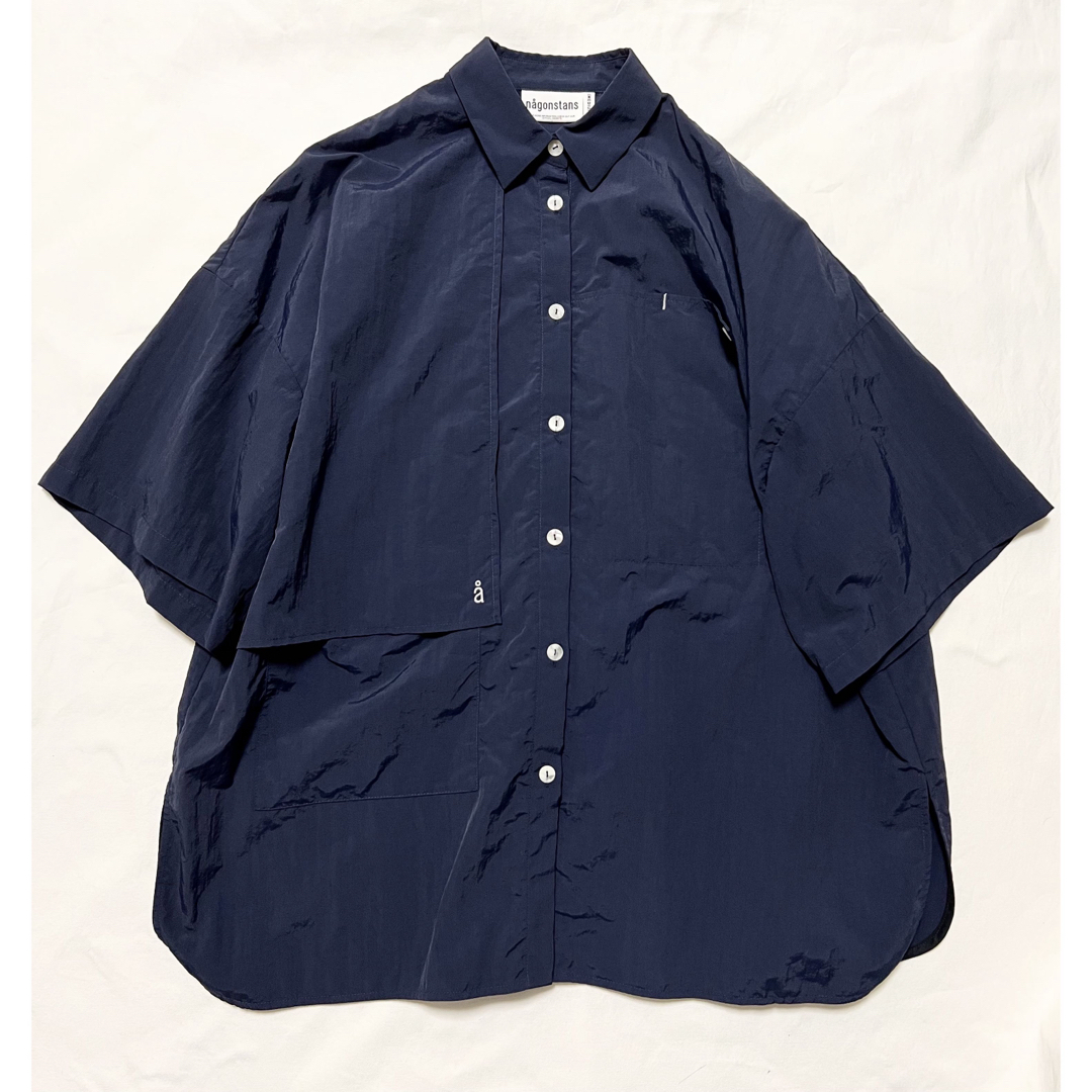 nagonstans(ナゴンスタンス)のnagonstans  ナゴンスタンス　3/4sleeves shirt レディースのトップス(シャツ/ブラウス(半袖/袖なし))の商品写真