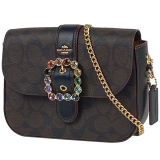 COACH - コーチ シグネチャー チェーン ショルダーバッグ レディース 【中古】