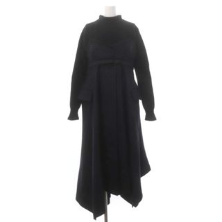 サカイ(sacai)のサカイ 22AW Chalk Stripe Dress ドッキングワンピース(ロングワンピース/マキシワンピース)