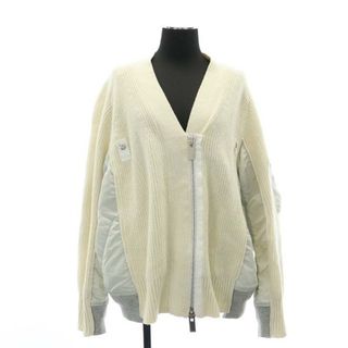 サカイ(sacai)のサカイ Wool Knit x Nylon Twill Cardigan ニット(ブルゾン)