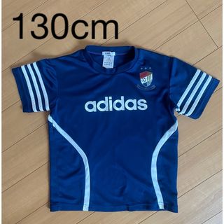 アディダス(adidas)のadidas サッカーウエア　半袖　トップス　130cm ブルー(ウェア)