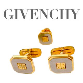 ジバンシィ(GIVENCHY)の極美品 ジバンシー ネクタイピン カフスセット ゴールド ロゴ(ネクタイピン)