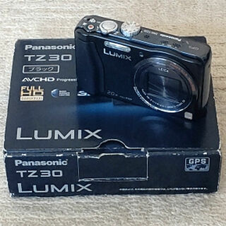 パナソニック(Panasonic)の美品 日本製 LUMIX DMC-TZ30 ルミックス ブラック 20倍(コンパクトデジタルカメラ)