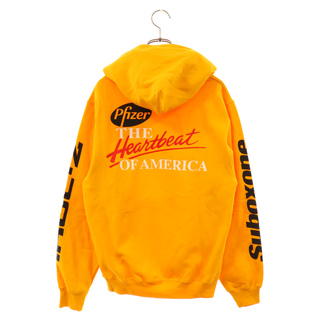 BOYS OF SUMMER ボーイズオブサマー PRINT LOGO PULLOVER HOODIE プリントロゴプルオーバーフーディ パーカー イエロー(パーカー)