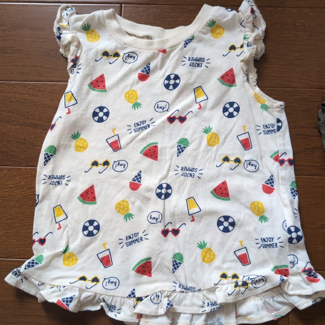 トップス２枚 キッズ/ベビー/マタニティのキッズ服女の子用(90cm~)(Tシャツ/カットソー)の商品写真