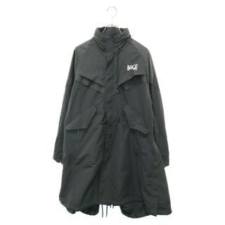 ナイキ(NIKE)のNIKE ナイキ 22AW×SACAI AS M NRG SG TRENCH JACKET DQ9028-010 サカイ ロング モッズコート ジャケット ブラック(モッズコート)