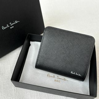 Paul Smith - 極美品 ポールスミス ブライトストライププラー 2つ折り財布 レザー コンパクト